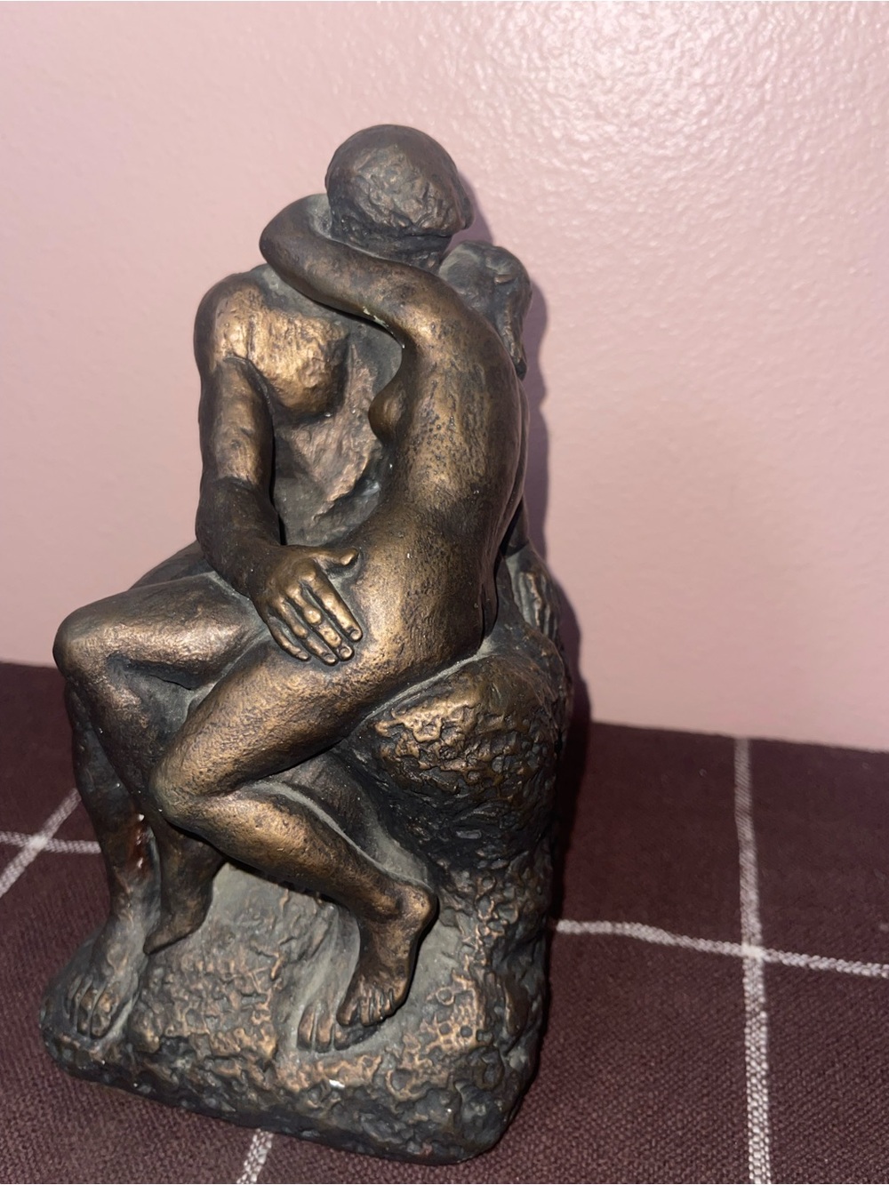Vintage 1974 Austin Productions Bronze Sculpture " The Kiss"